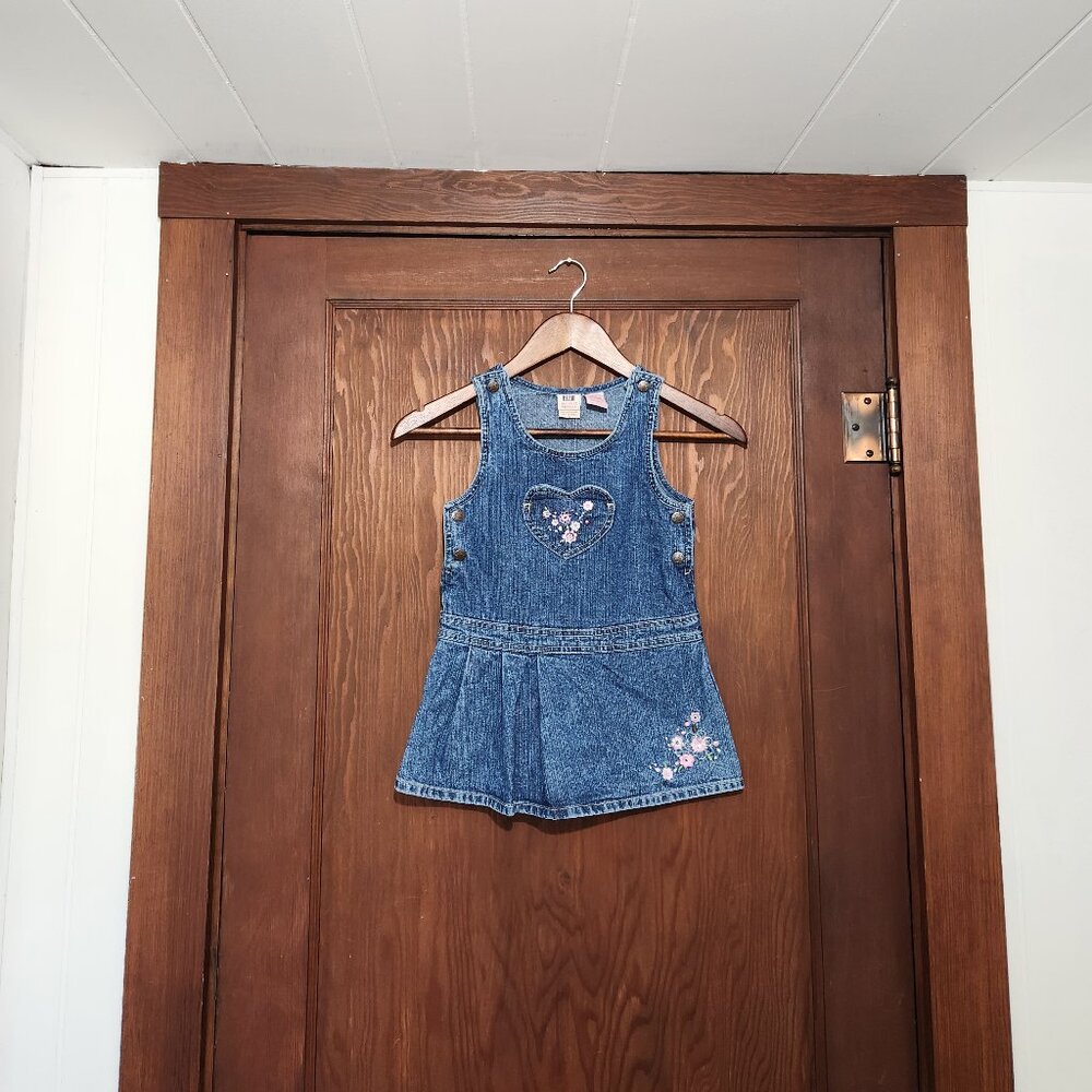Faded Glory Embroidered Denim Dress